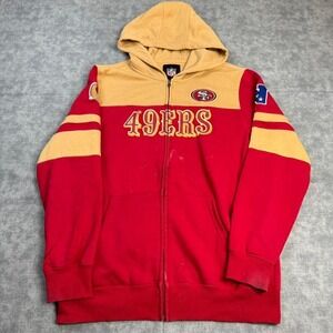 San Francisco 49ers NFL Full Zip Hoodie Size L